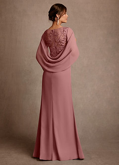 Azazie Santa Clara Mother of the Bride Dresses Desert Rose A-Line Lace Dress image2