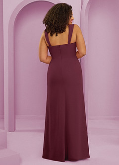 Barbie ♥ Azazie Bridesmaid Dresses Cabernet Mermaid Pleated Chiffon Dress image7