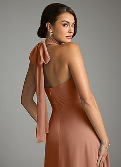 Azazie Tamira Suknie dla druhen Linia A Pofałdowany Szyfon Do ziemi Sukienka image9