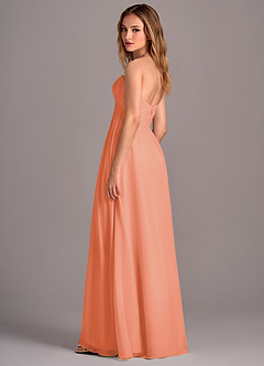 Azazie Joni Bridesmaid Dresses Sunset A-Line Strapless Chiffon Convertible Dress image3