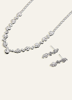 front Crystal Vine Jewelry Set