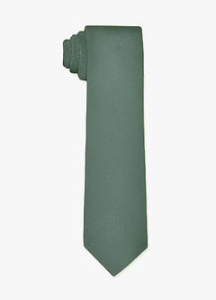 front Matte Satin Wide Tie and Pocket Square Set