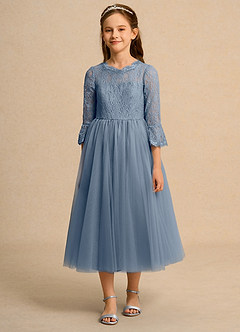 Azazie Lamb Girl Flower Girl Klänningar Klä Balklänning i Spets image4