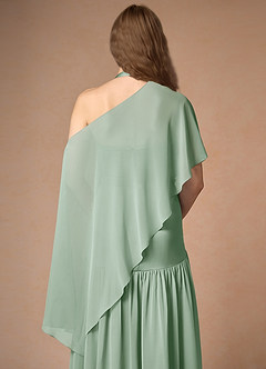 front Azazie Matching Color Chiffon Multiway Cape