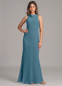 Azazie Allettie Bridesmaid Dresses Bermuda Mermaid Chiffon Dress image1