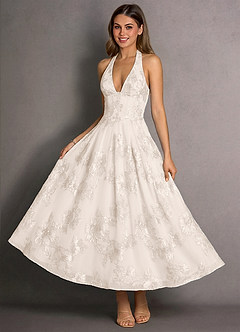 Isabeau Cloud White Maxi Dress image3