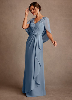 Azazie Santa Clara Kleider für die Brautmutter A-Linie Spitze Kleid Zwielichtviolett image4