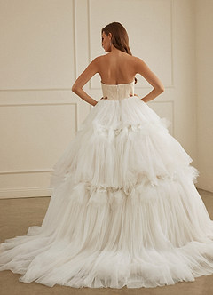 Christian Siriano Bridal for Azazie 2008 Wedding Dresses Diamond White Champagne Ball-Gown Sequins Tulle Dress image3