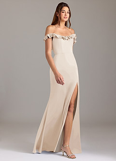Azazie Callie Bridesmaid Dresses White Alabaster A-Line Ruched Stretch Satin Convertible Dress image6
