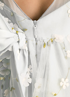 Azazie Elowen Flower Girl Dresses White A-Line Sweetheart Neckline Lace Dress image7