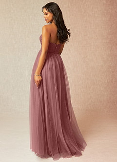 Azazie Roni Bridesmaid Dresses Desert Rose A-Line Sweetheart Neckline Tulle Convertible Dress image3