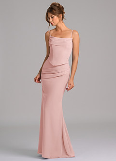 Azazie Sorrel Suknie dla druhen Syrena Gorset Szyfon Do ziemi Sukienka image6