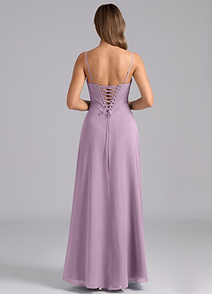 Azazie Valentine Bridesmaid Dresses Wisteria A-Line Corset Chiffon Dress image2