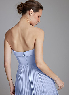 Azazie Mariana Bridesmaid Dresses Ice A-Line Strapless Chiffon Dress image2