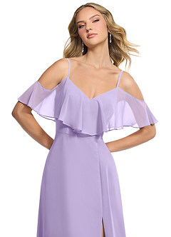 Azazie Jean Suknie dla druhen Linia A Szyfon Do ziemi Sukienka image6