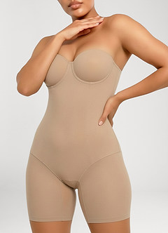 front Body gainant rafraîchissant sans bretelles à armatures et bonnets moulés
