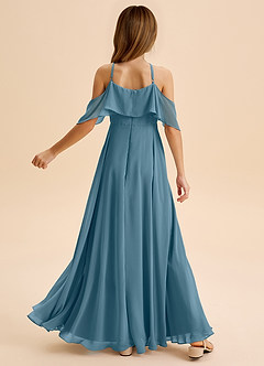 Azazie Tessabelle Junior Vestido de Bermudas de Gasa de Corte en A con Vestidos sin tirantes image2