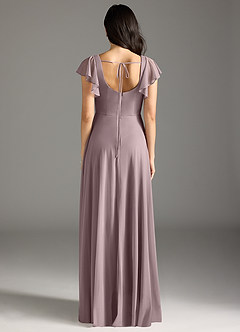 Azazie Bondi Bridesmaid Dresses Dusk A-Line Ruched Mesh Dress image8