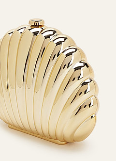 front Metallic Shell Clutch