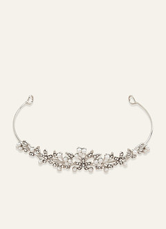 front Bloemenparel en strass bloemenmeisje tiara