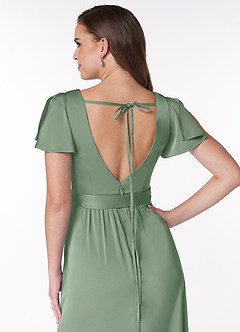 Azazie Lexis Stretch Satin Dress Final Sale  image6