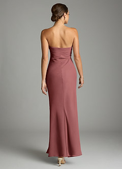 Azazie Saylor Abiti da Damigella Abito Sirena in Chiffon Senza Cinturino Ametista image11