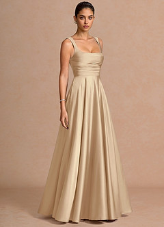 Azaria Champagne Maxi Dress image3