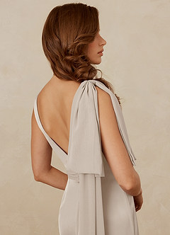 Christian Siriano Bridal for Azazie 1011 Bridesmaid Dresses Frost Mermaid Bow Stretch Satin Dress image10