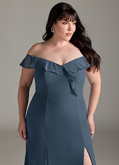 Azazie Sophie Bridesmaid Dresses Neptune A-Line Off the Shoulder Chiffon Convertible Dress image11