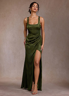 Kleid Isabelle Dunkles Moos image3