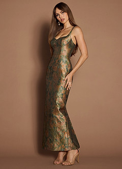 Christy Vintage Teal Maxi Dress image4