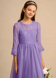 Azazie Lamb Girl Flower Girl Klänningar Klä Balklänning i Spets image5