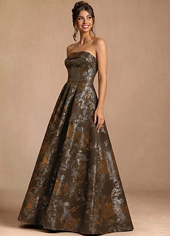 Xamira Teal Floral Maxi Dress image3