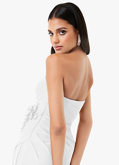 Gyselle Vit Plisserad klänning image5