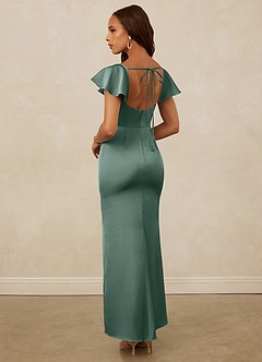 Christian Siriano Bridal for Azazie 1005 Brautjungfernkleider Etui Herzausschnitt Stretch-Satin Kleid Eukalyptus image2