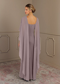 Azazie Dion Mother of the Bride Dresses Vintage Mauve Sheath Scoop Stretch Crepe Dress image2