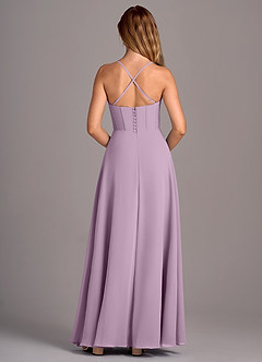 Azazie Carolyn Bridesmaid Dresses Wisteria A-Line Pleated Chiffon Dress image6