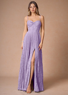 Akiko Lilac Pleated Maxi Dress image4