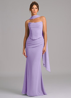 Azazie Sorrel Suknie dla druhen Syrena Gorset Szyfon Do ziemi Sukienka image4