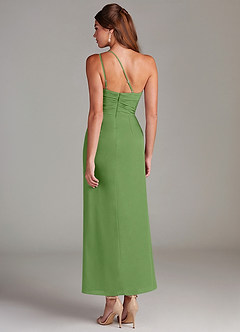 Azazie Eren Final Sale Dark Navy Mermaid One Shoulder Chiffon Dress image7
