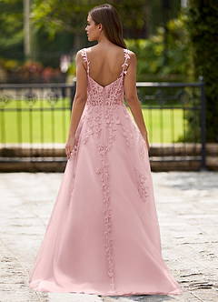 Dreamscape Blushing Pink A-line Prom Dress image2