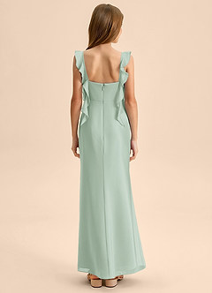 Azazie Jessamine Junior Klä av Sjöjungfru i Chiffong Älskling Halsringning image2