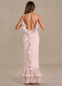 Vionette  Powder Pink Ruffle Maxi Dress image2
