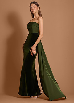 Catherine Olivgrün Maxikleid image4