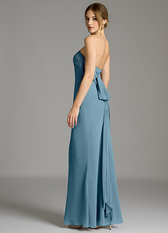 Azazie Ailanie Jurken voor thuis passen Jurk van Chiffon met Zeemeermin Strapless Bermuda image6