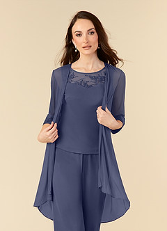 Azazie Frances Mother of the Bride Dresses Stormy Jumpsuit/Pantsuit Scoop Mesh Dress image5