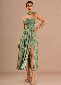 Kleid Lolla Grüne Blumen image3