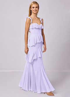 Barbie ♥ Azazie Bridesmaid Dresses A-Line Sweetheart Neckline Chiffon Floor-Length Dress image4