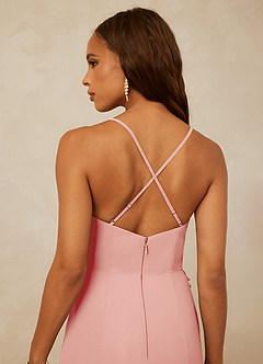 Christian Siriano Bridal for Azazie 1006 Bridesmaid Dresses Rosette Mermaid Ruched Chiffon Dress image7