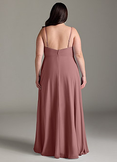 Azazie Akita Bridesmaid Dresses Desert Rose A-Line Chiffon Dress image6